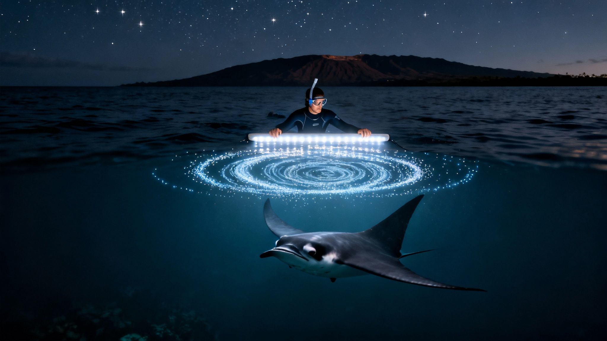 Swimming with manta rays kona: Night Snorkels, Safety Tips & Kona Wonders