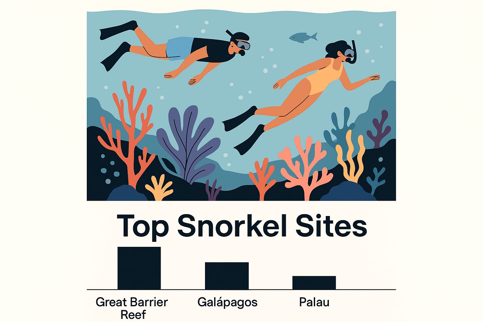 Infographic about captain cook snorkel tour