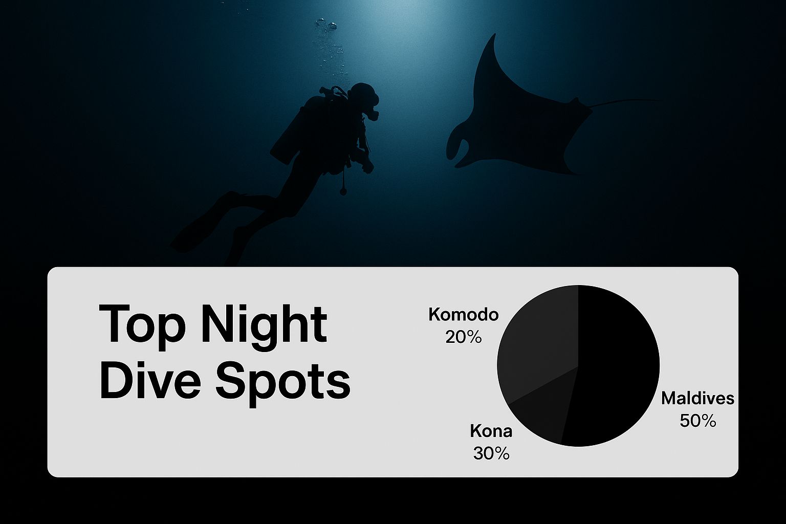 Infographic about manta ray night snorkel