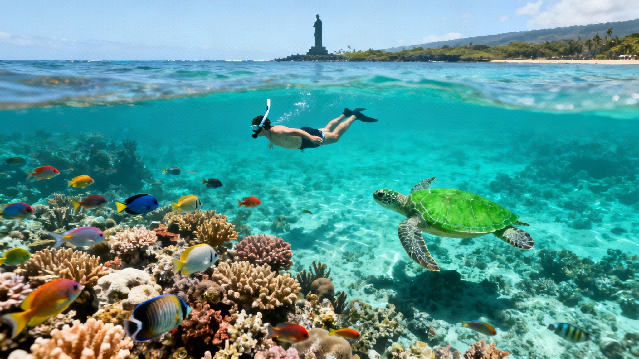 Explore kona snorkeling tours in Kealakekua Bay