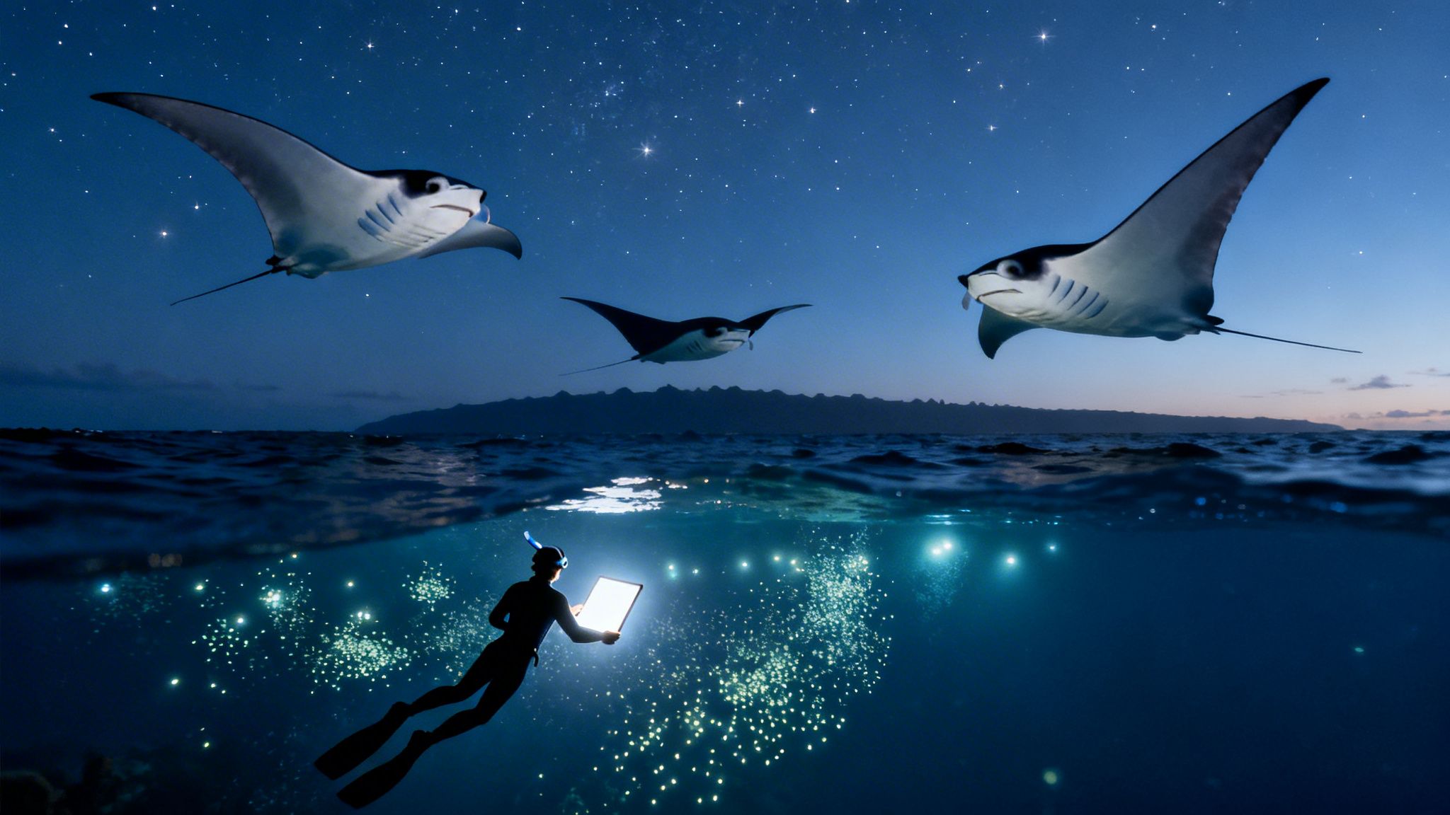 Manta ray night snorkel big island: Unforgettable Kona Experience