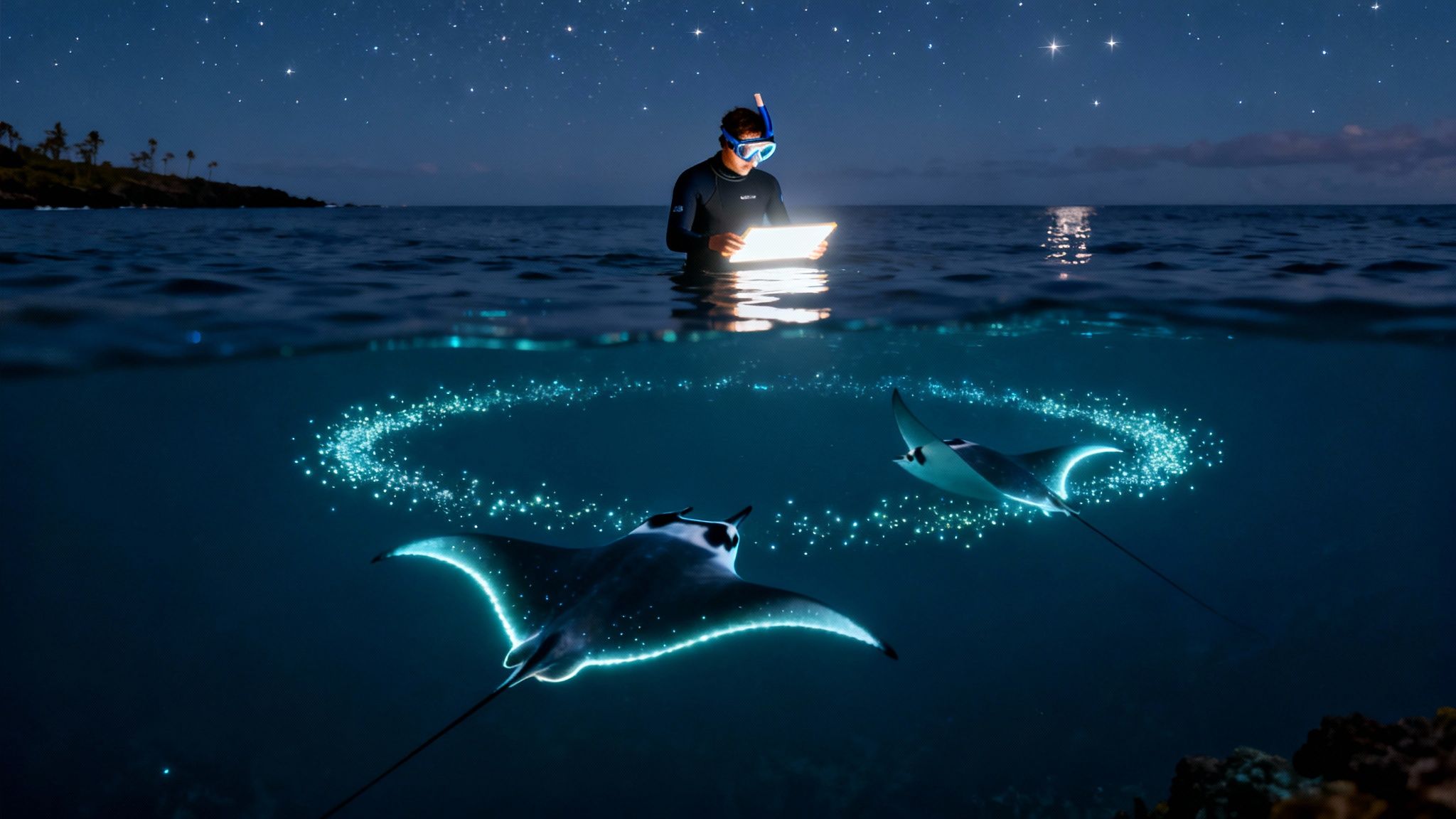 Manta Ray Snorkeling A Guide to Kona's Nighttime Wonder