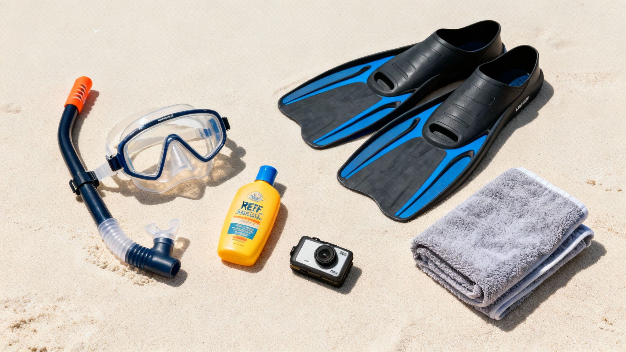 A group of snorkelers getting ready on a boat with their gear.