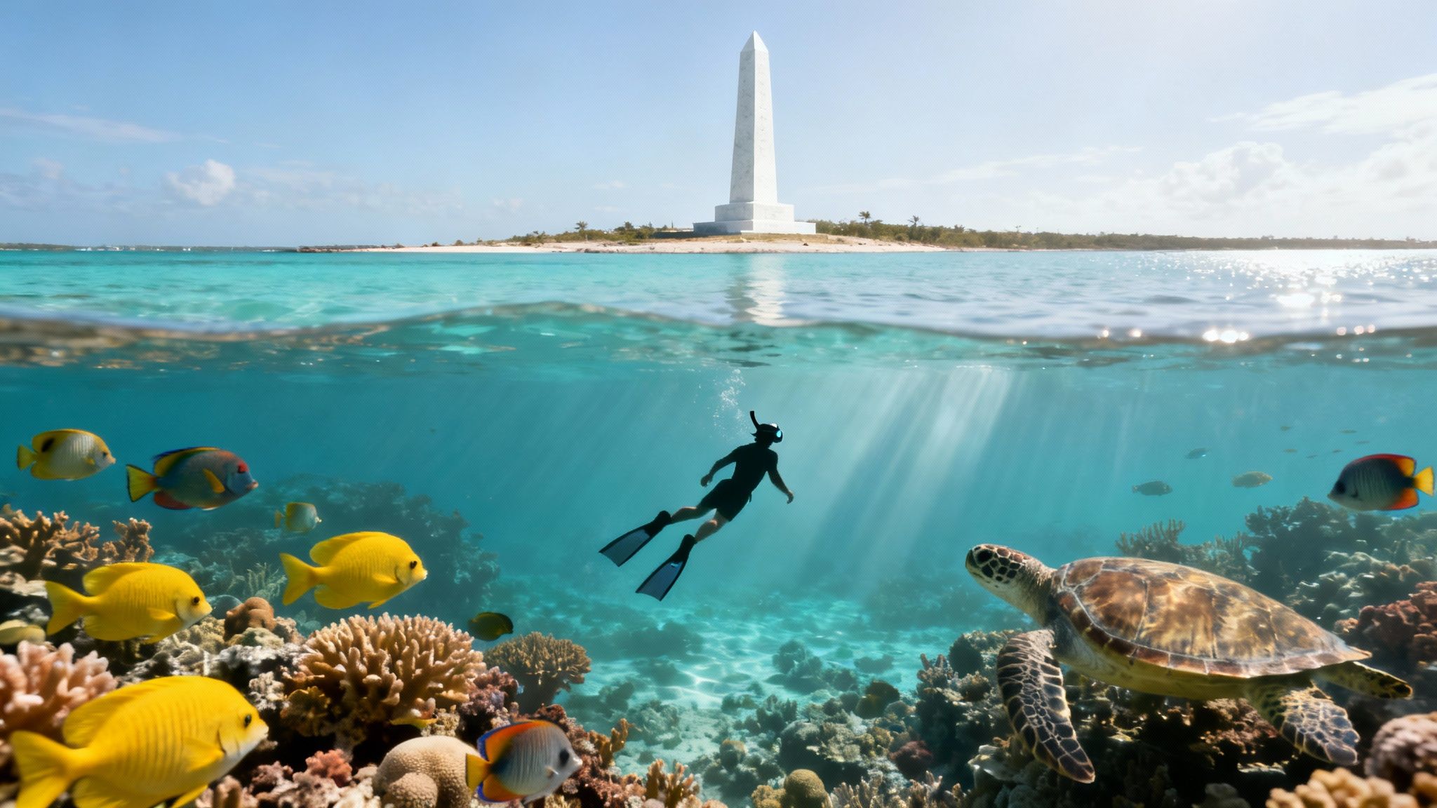 A snorkel trip to captain cook monument: Guided reef tour