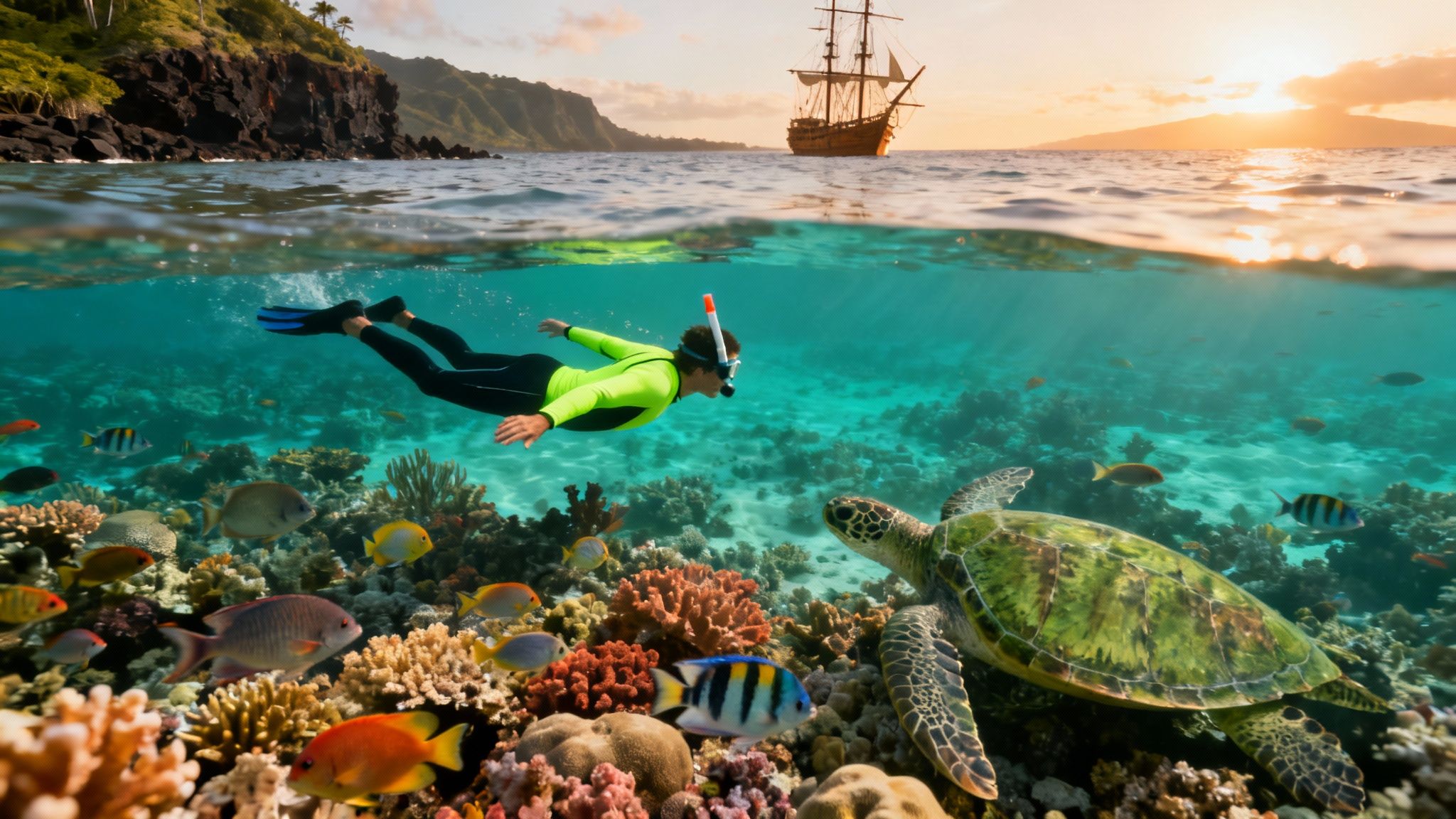 Captain Cook Snorkeling: Discover captain cook snorkeling in Kealakekua Bay