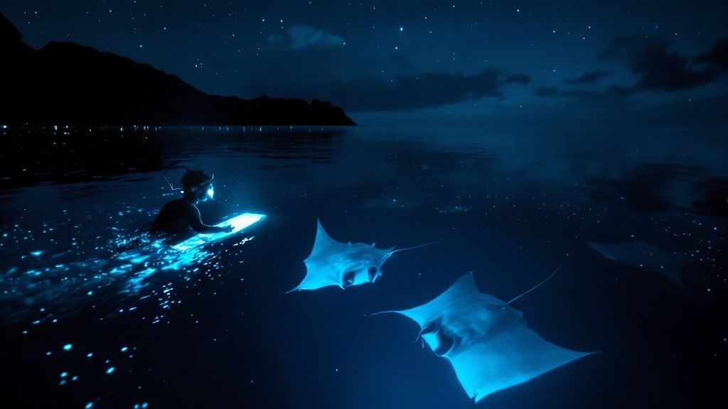 Manta Ray Snorkel Big Island | Experience Nighttime Marine Magic