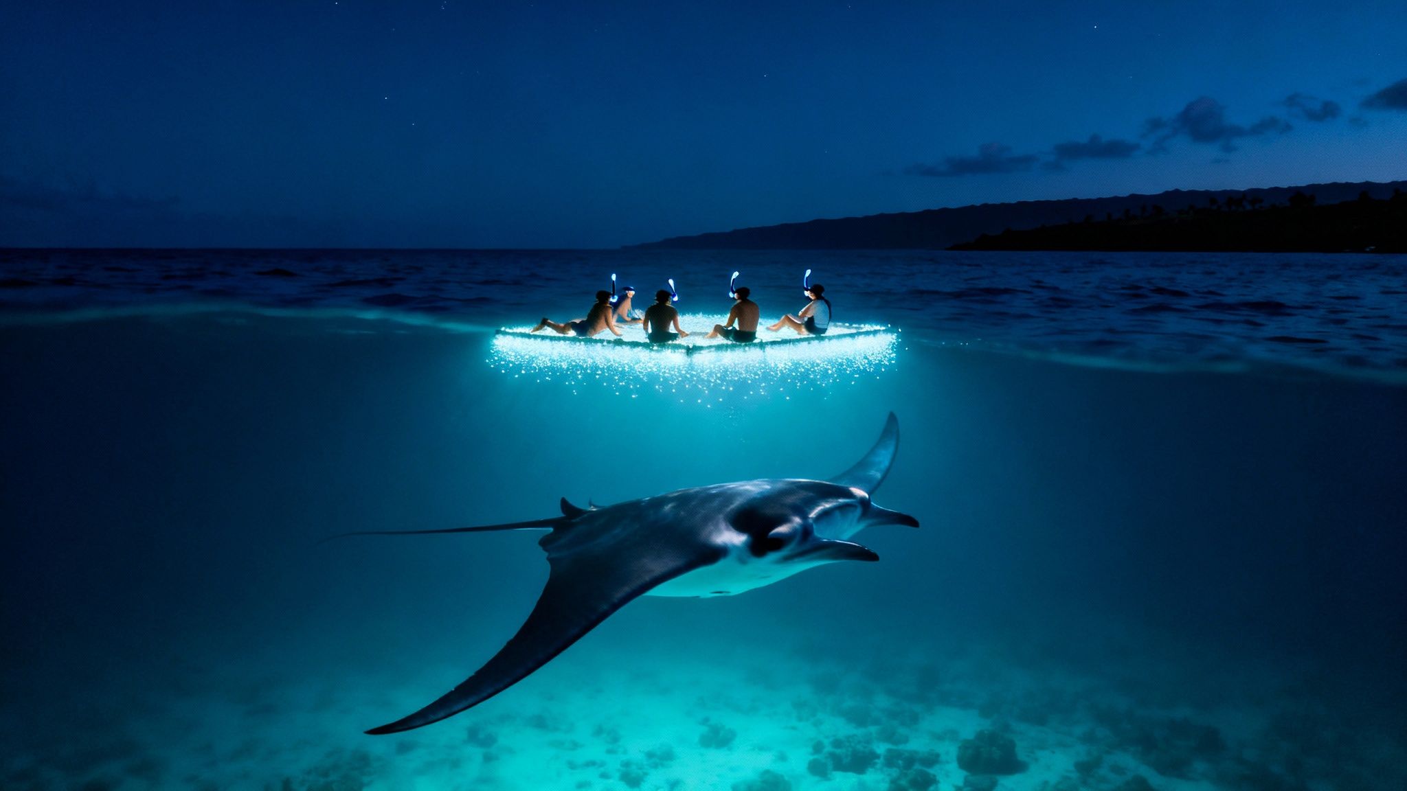 manta ray snorkel kona: Epic Kona Night Dive Guide