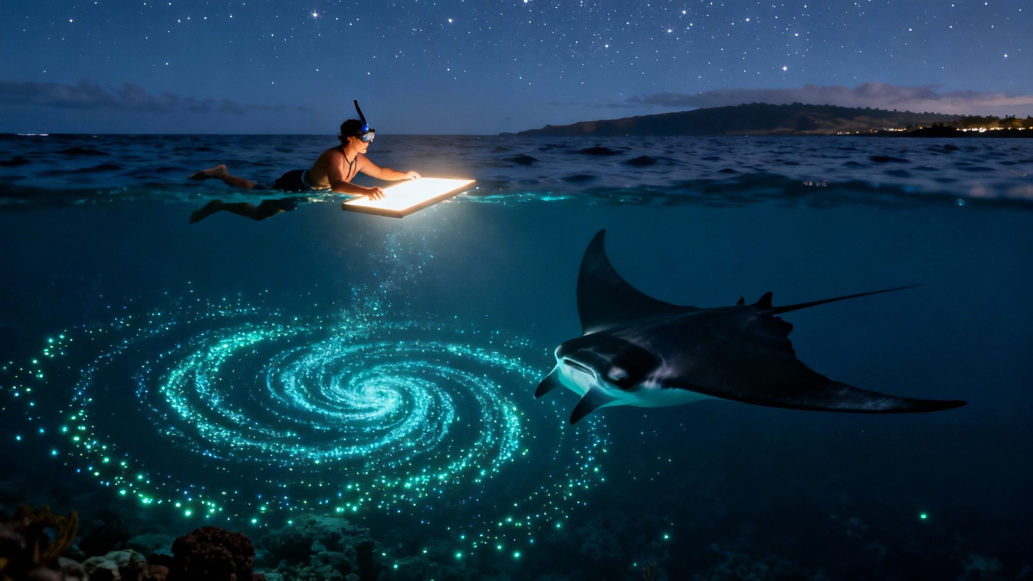 manta ray snorkel big island: Big Island Manta Guide