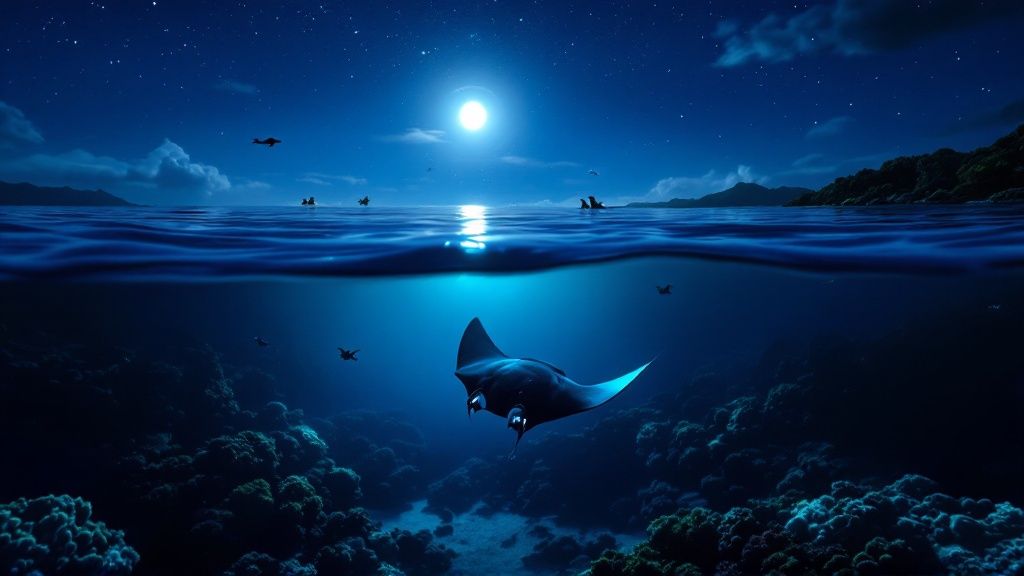 12 Best Manta Ray Night Snorkel Kona Tours (2025 Guide)