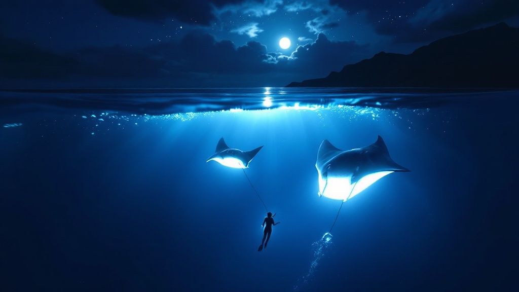 Big Island Manta Ray Snorkel Big Island – Night Dive Adventure