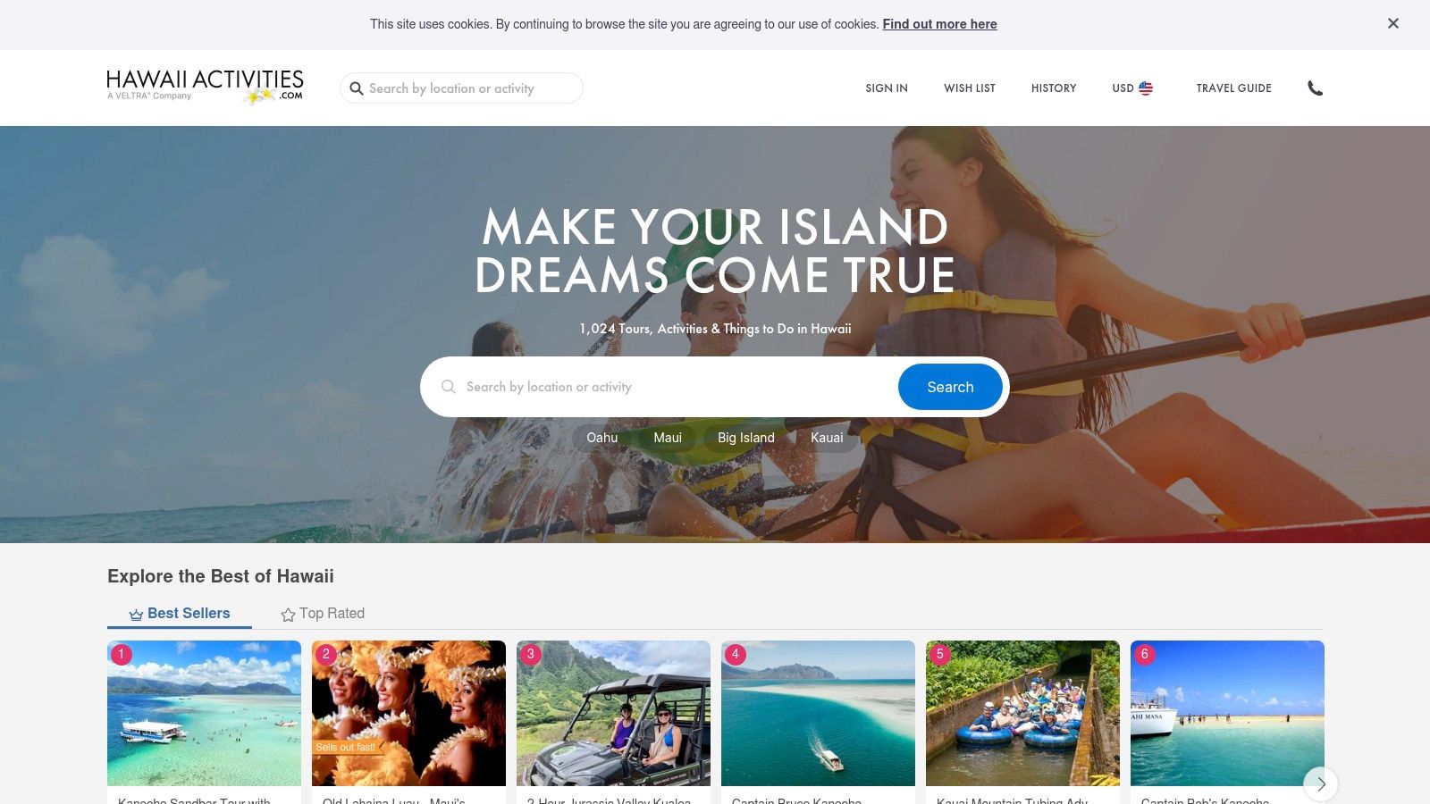 HawaiiActivities (VELTRA / Hawaii-focused reseller)