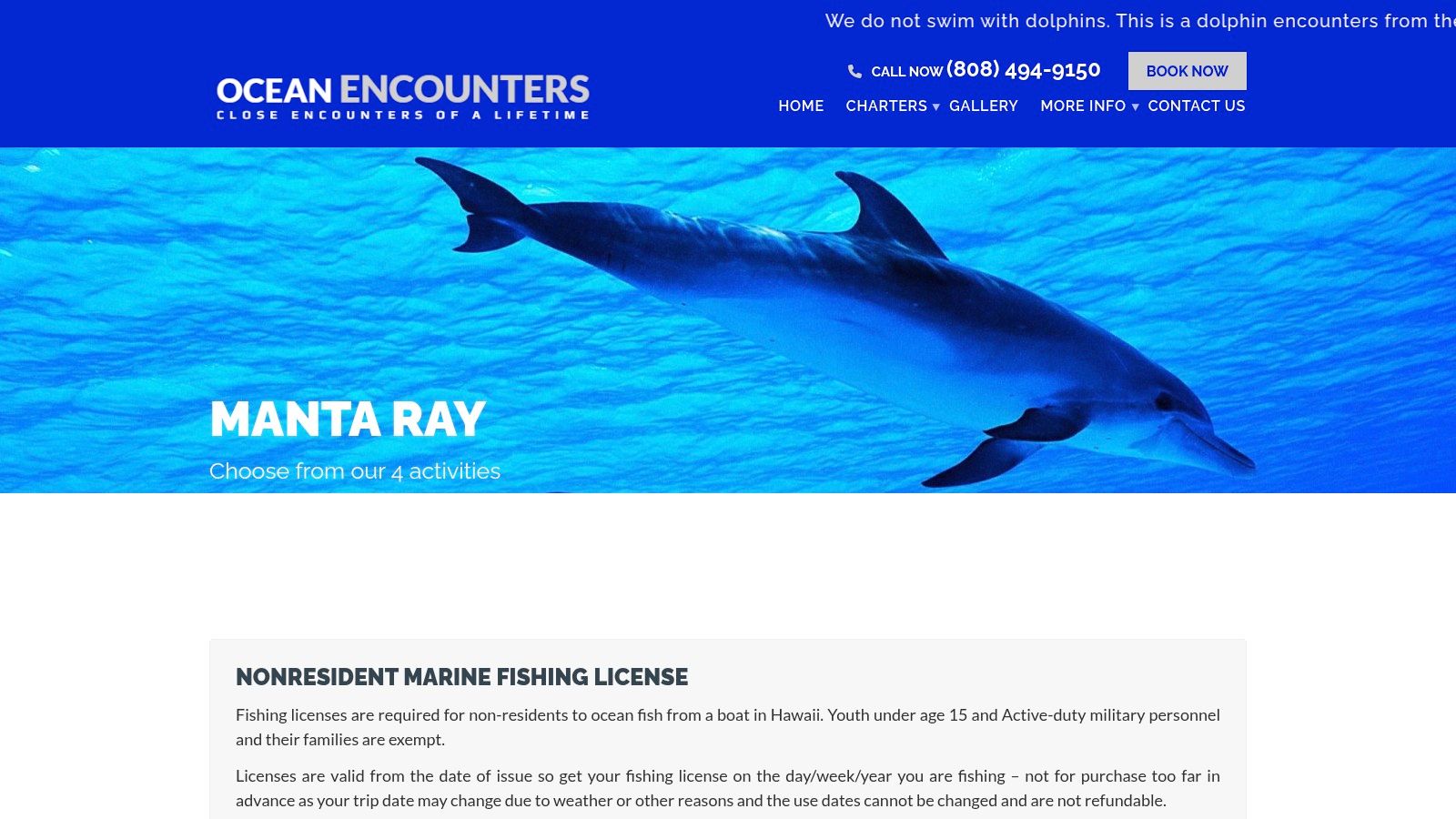 Ocean Encounters (Swim With Dolphins and Mantas)