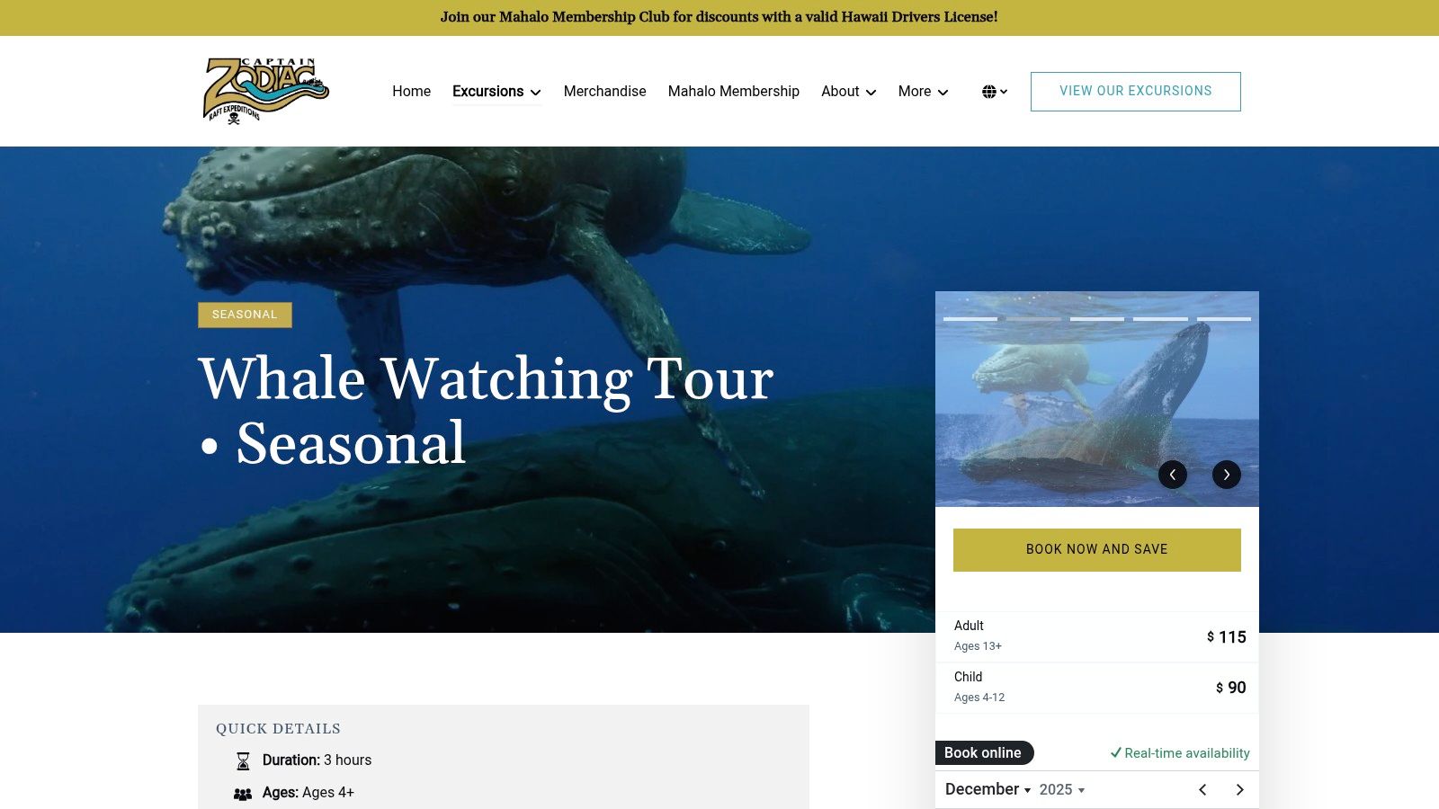 Captain Zodiac – Kona Whale Watching