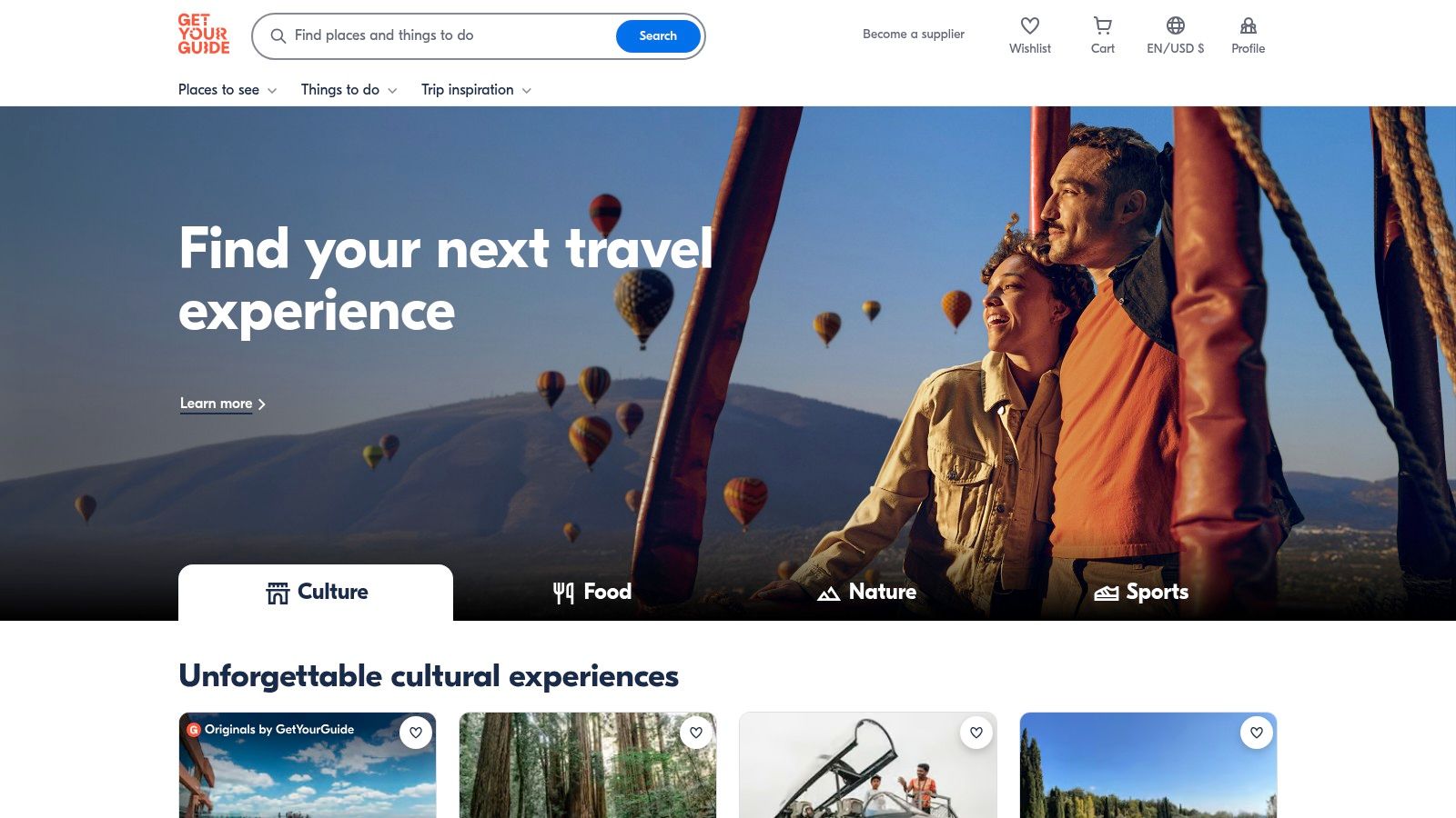 GetYourGuide (Marketplace)