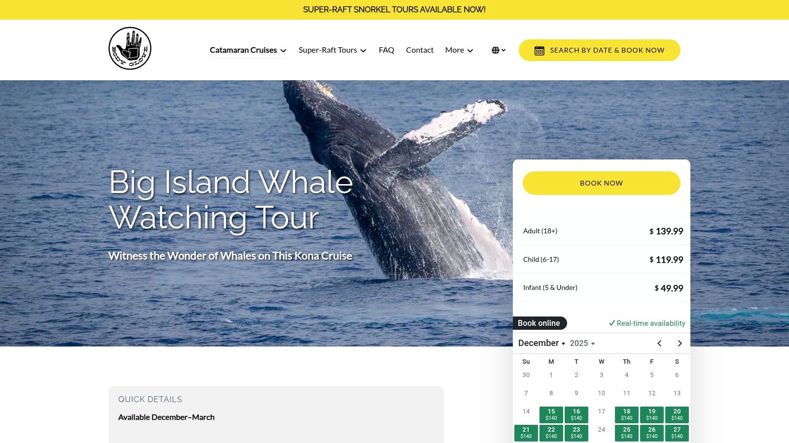 Body Glove Cruises – Kona Whale Watching