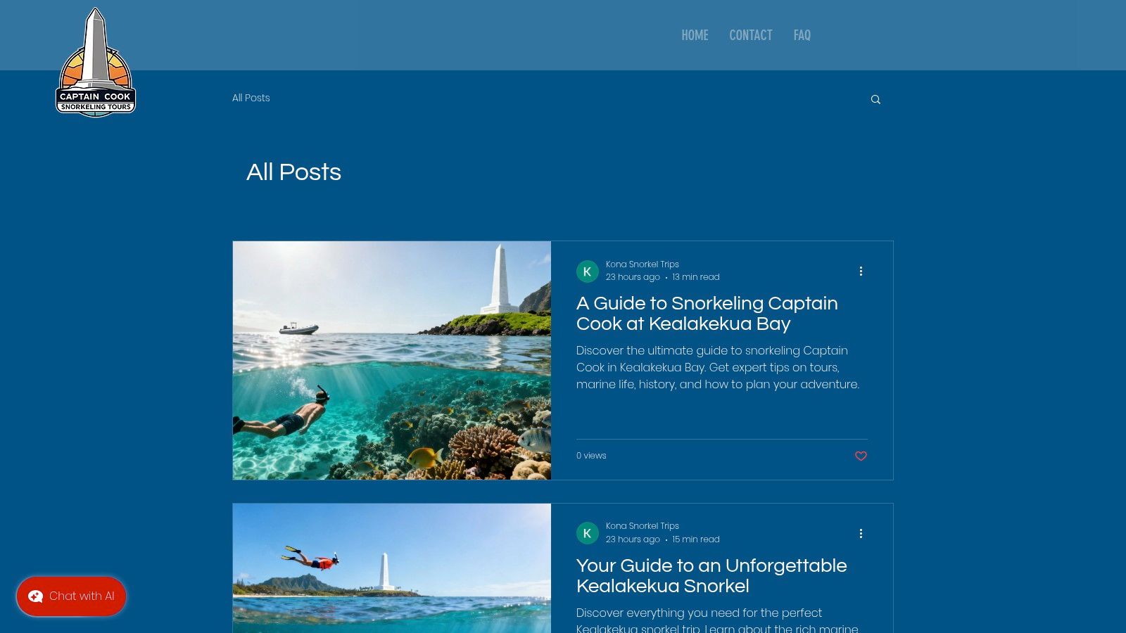 Captain Cook Snorkeling Tours