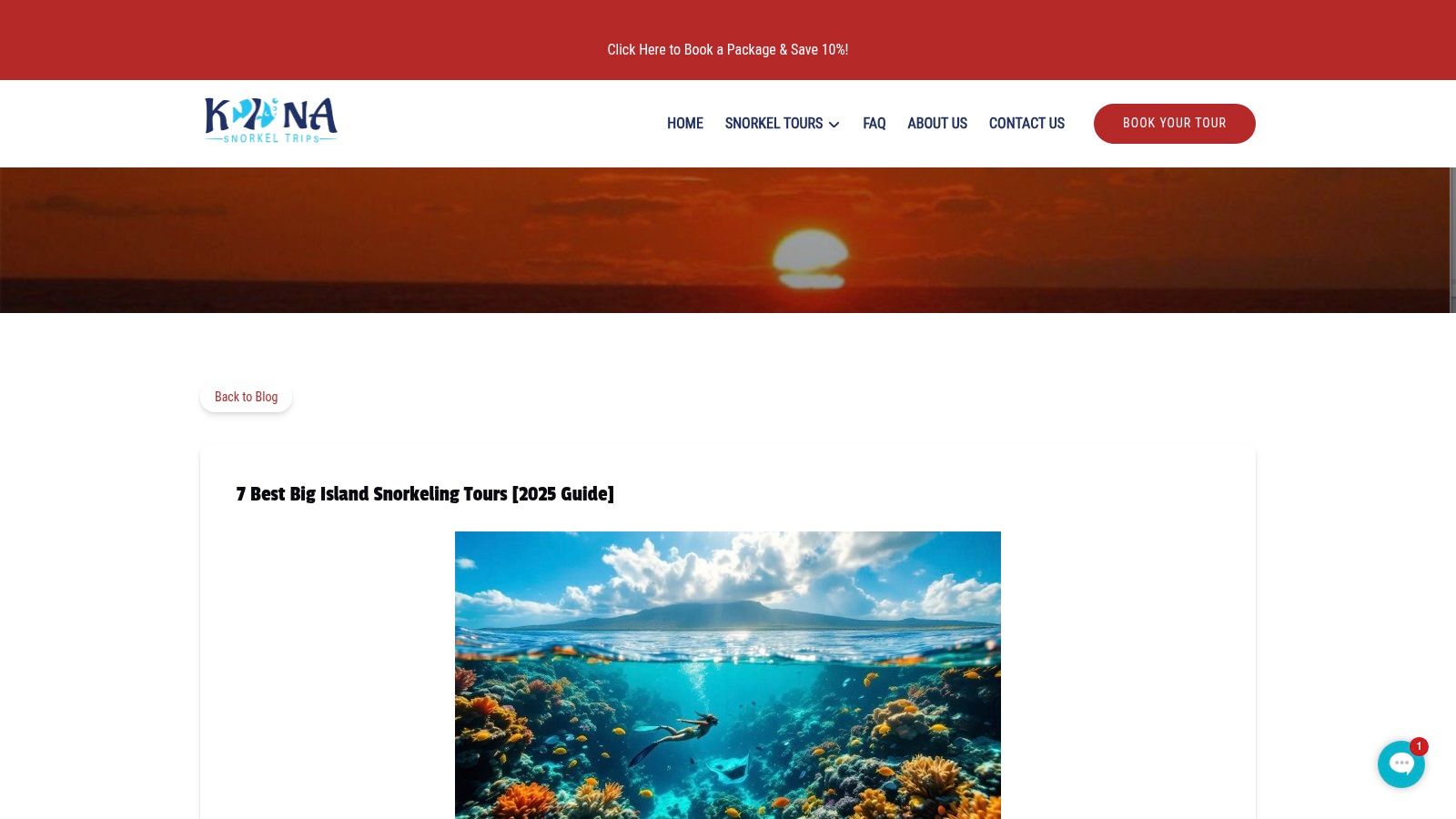 Kona Snorkel Trips