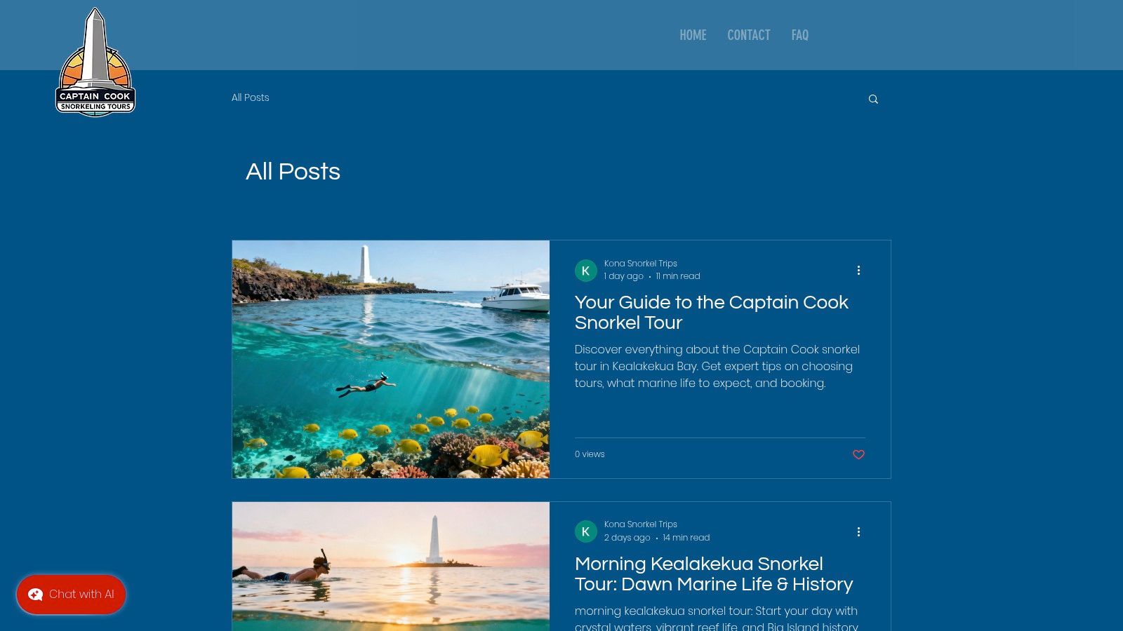 Captain Cook Snorkeling Tours