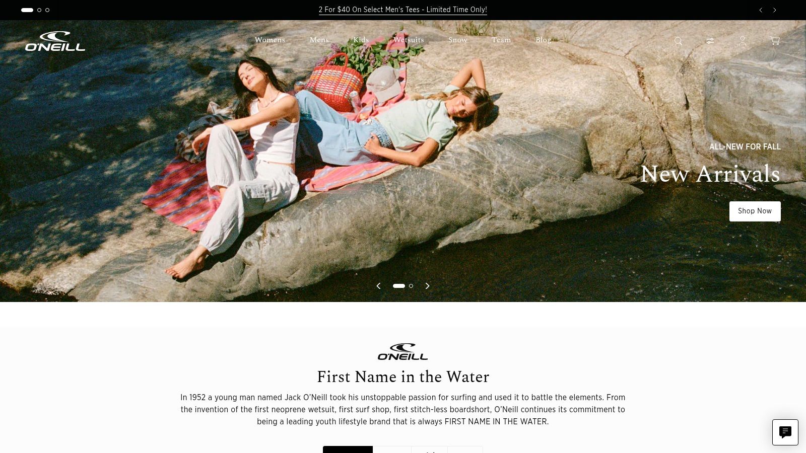 O'Neill (brand site / Swim brands via SwimOutlet)