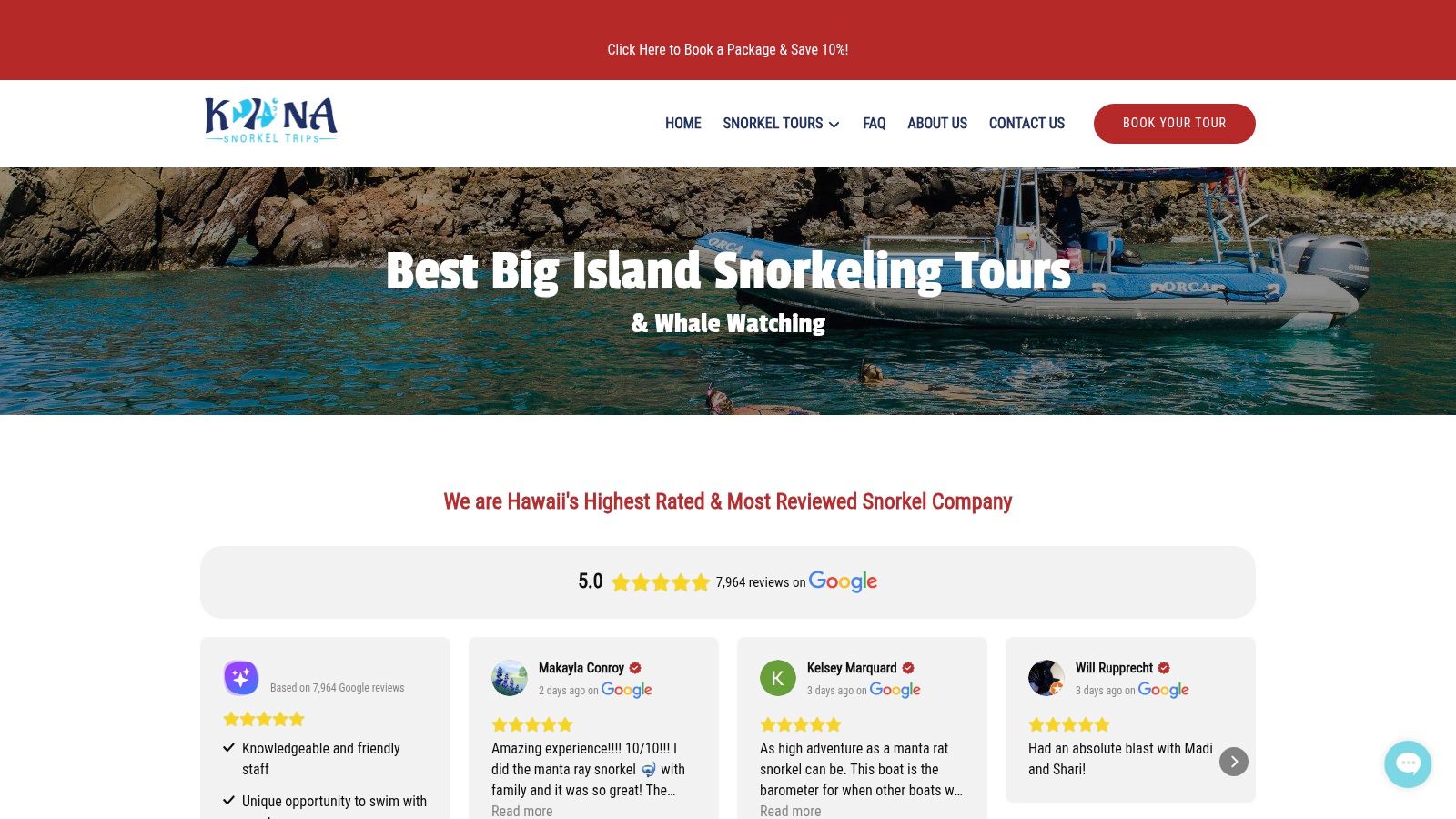 Big Island Snorkeling Tours | Kona Snorkel Trips