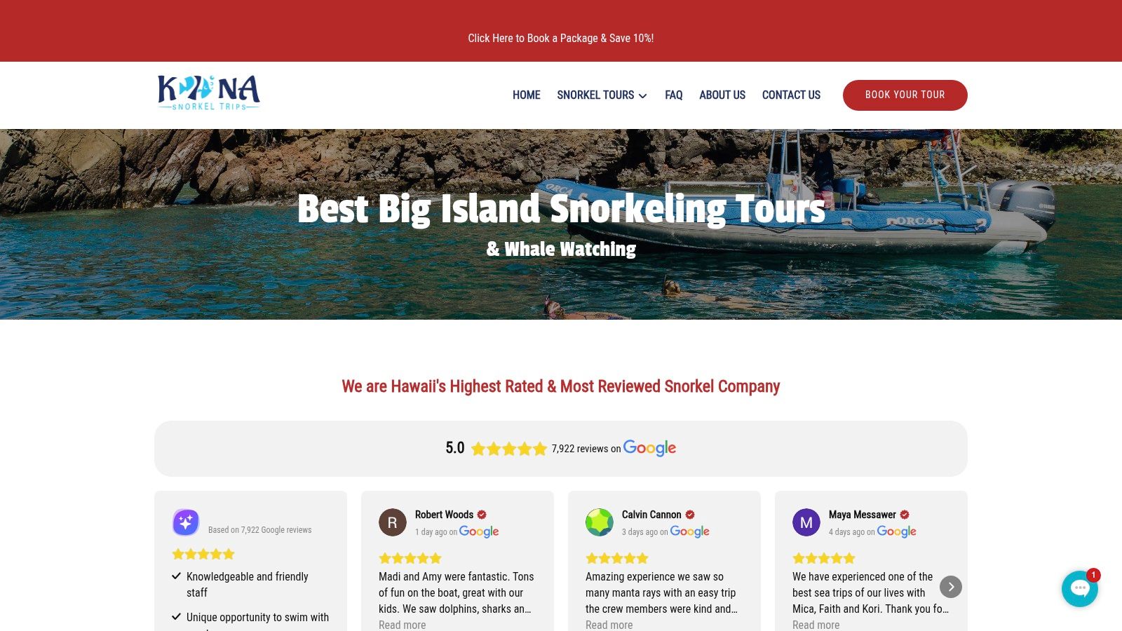 Big Island Snorkeling Tours | Kona Snorkel Trips