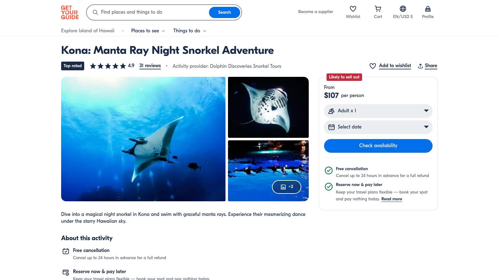 GetYourGuide (Marketplace)