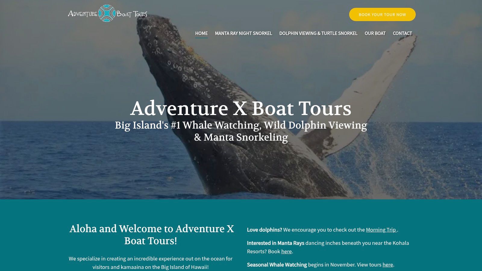 Kealakekua Bay State Historical Park Tours by Adventure X Rafting