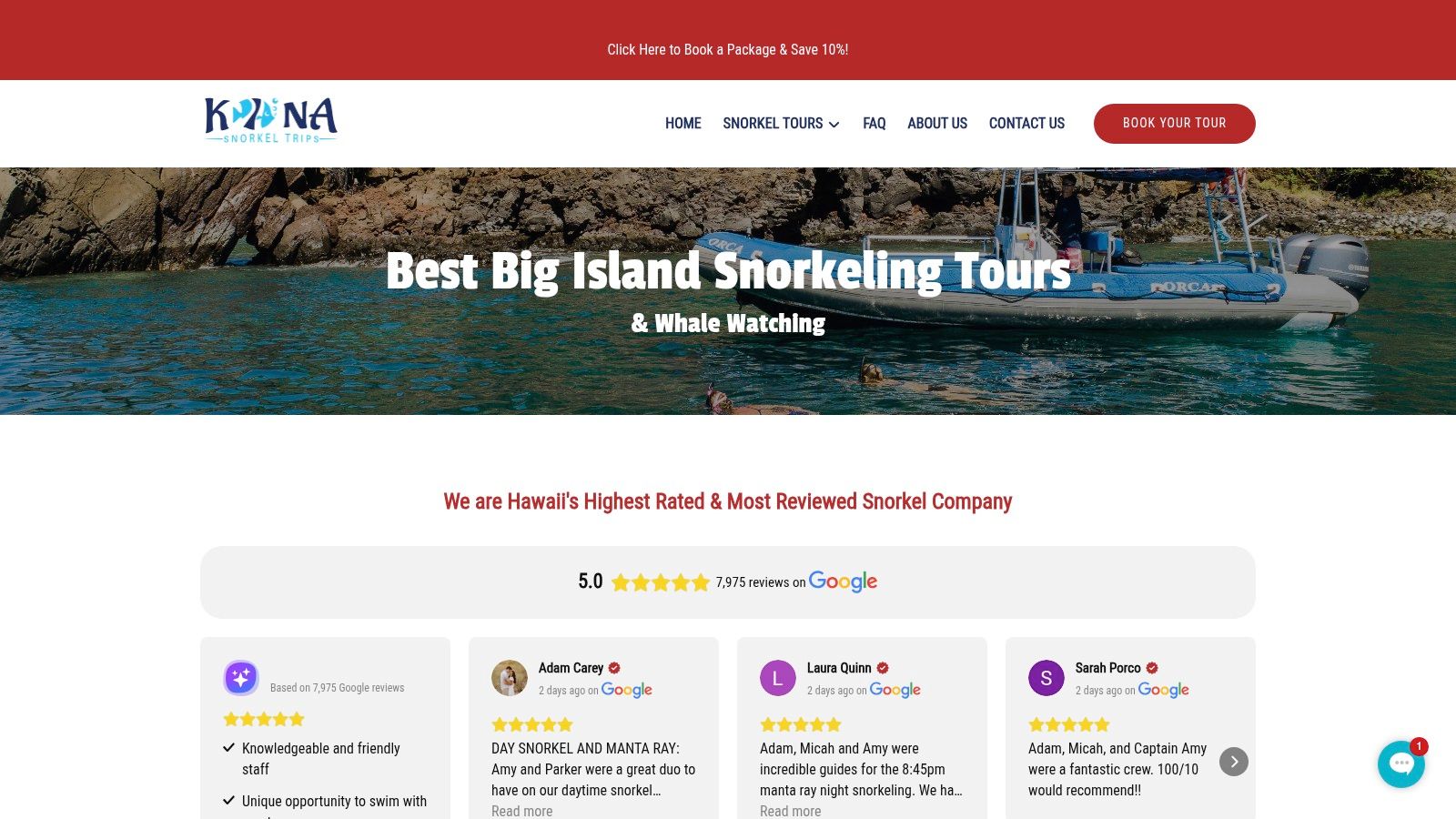 Big Island Snorkeling Tours | Kona Snorkel Trips