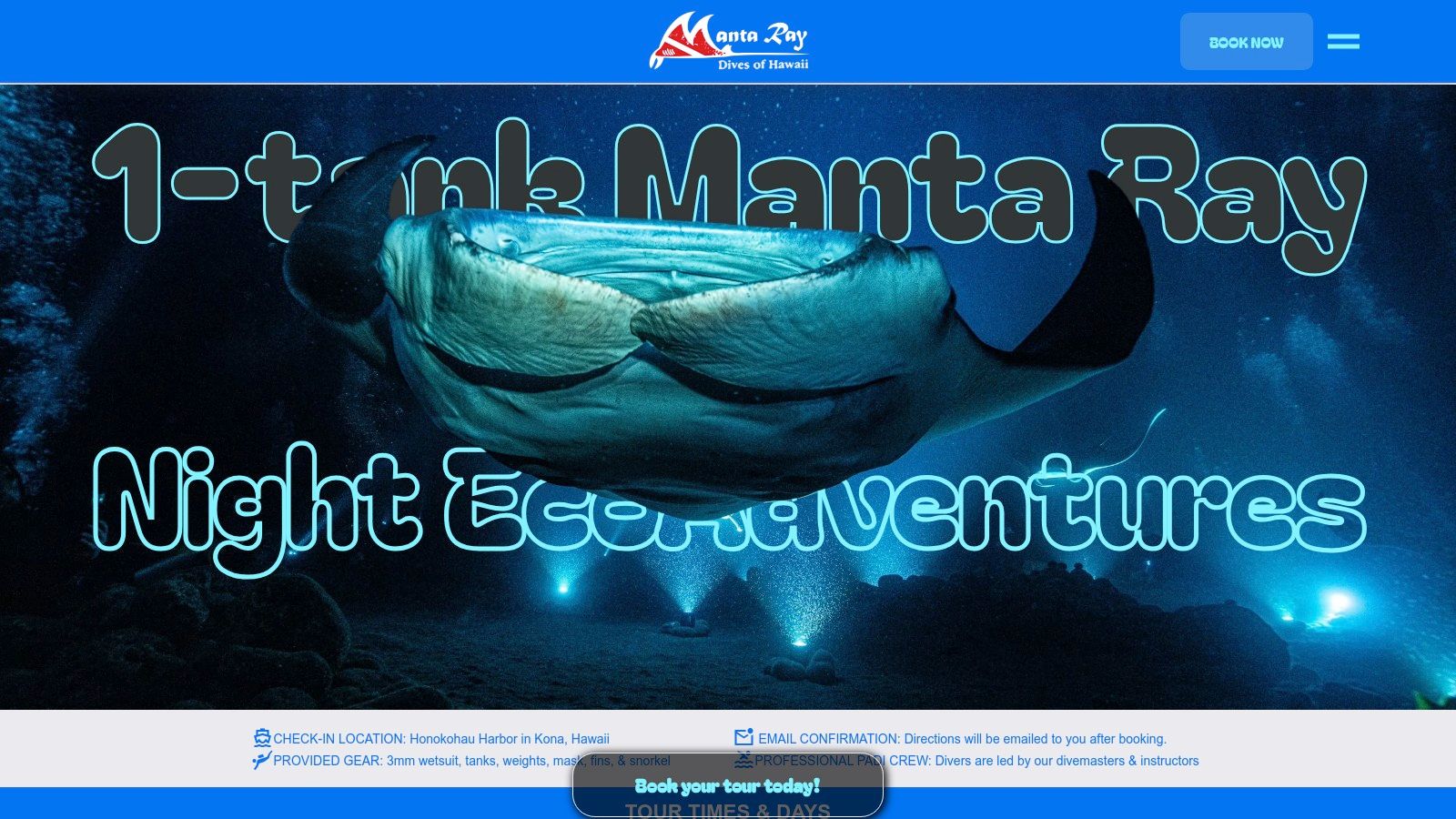 Manta Ray Dives of Hawaii