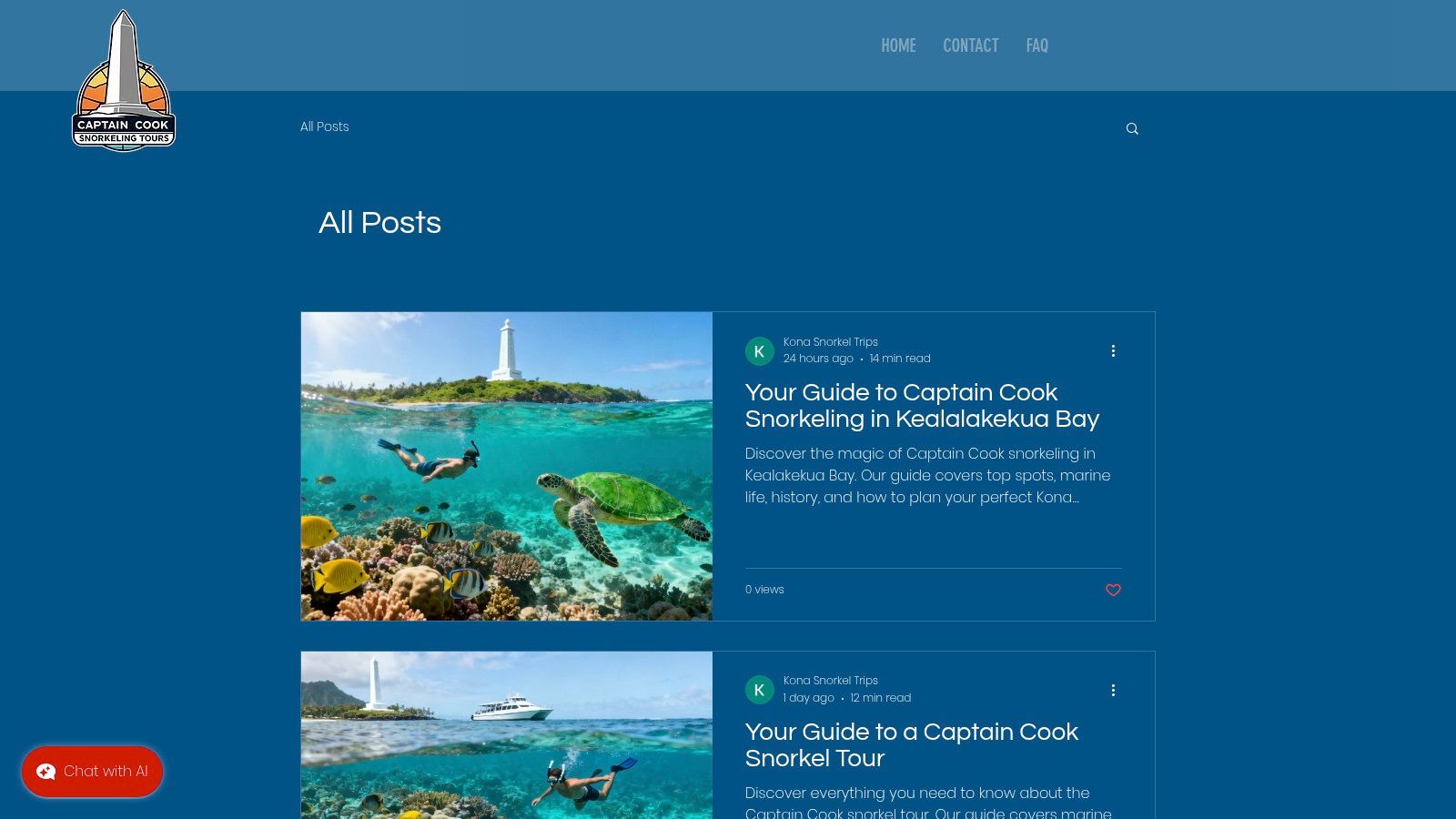 1. Captain Cook Snorkeling Tours