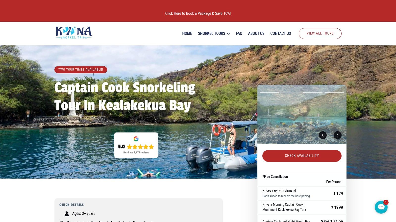 Kona Snorkel Trips