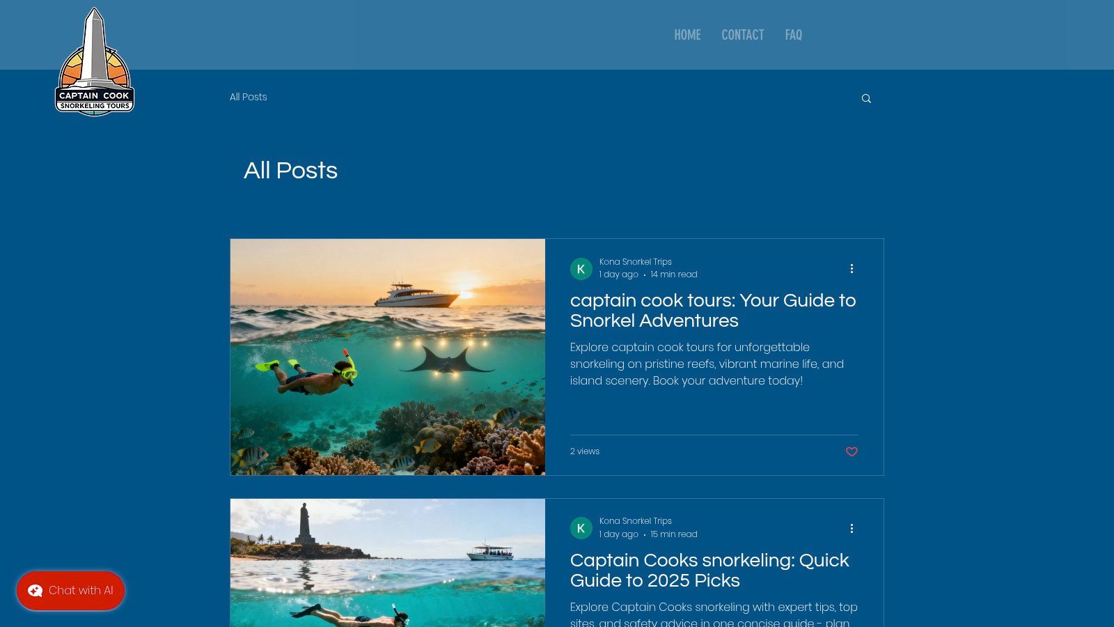 Captain Cook Snorkeling Tours