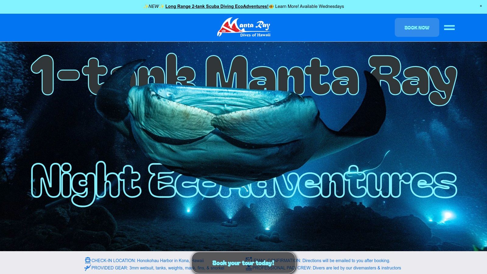 Manta Ray Dives of Hawaii