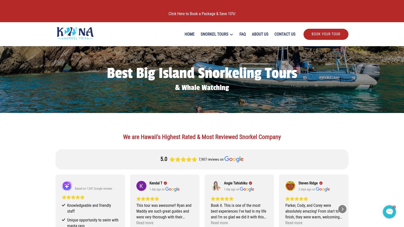 Big Island Snorkeling Tours | Kona Snorkel Trips