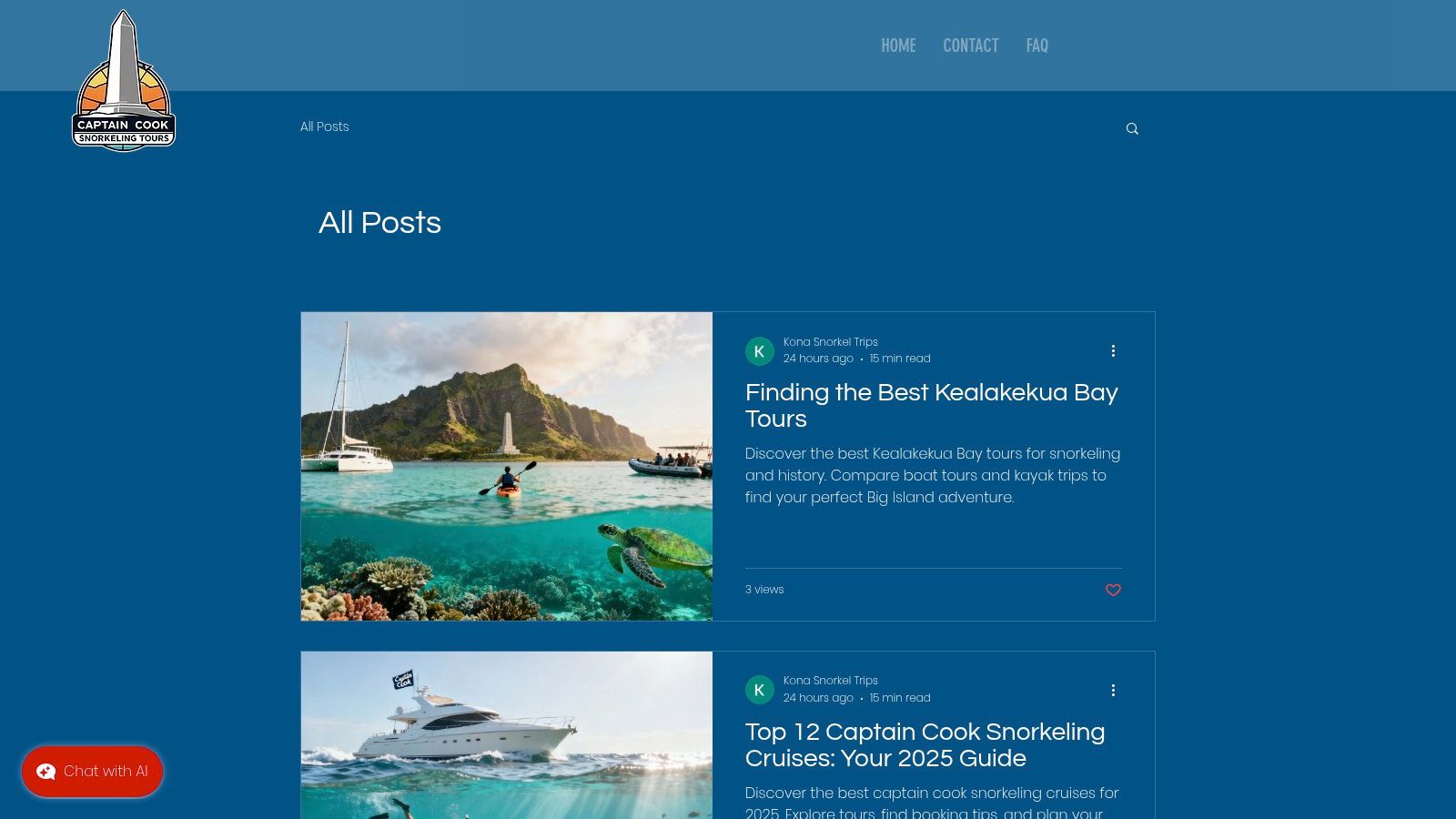 Captain Cook Snorkeling Tours