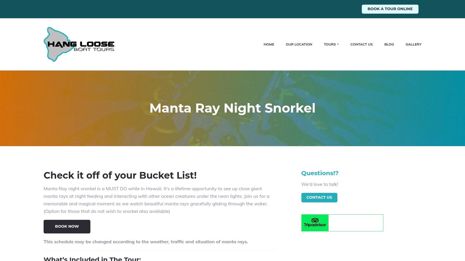 Hang Loose Boat Tours