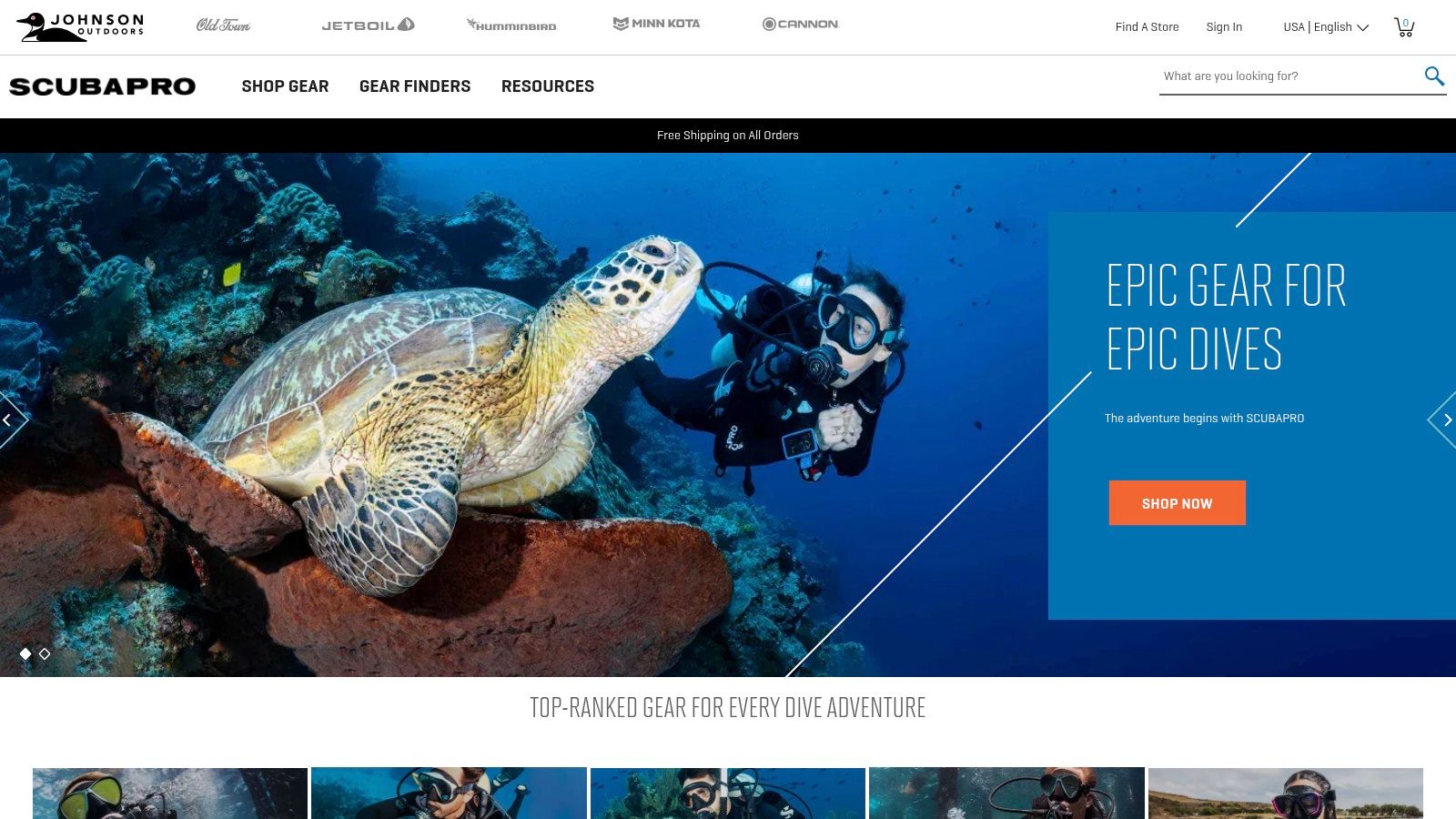 SCUBAPRO (brand site / authorized dealers)