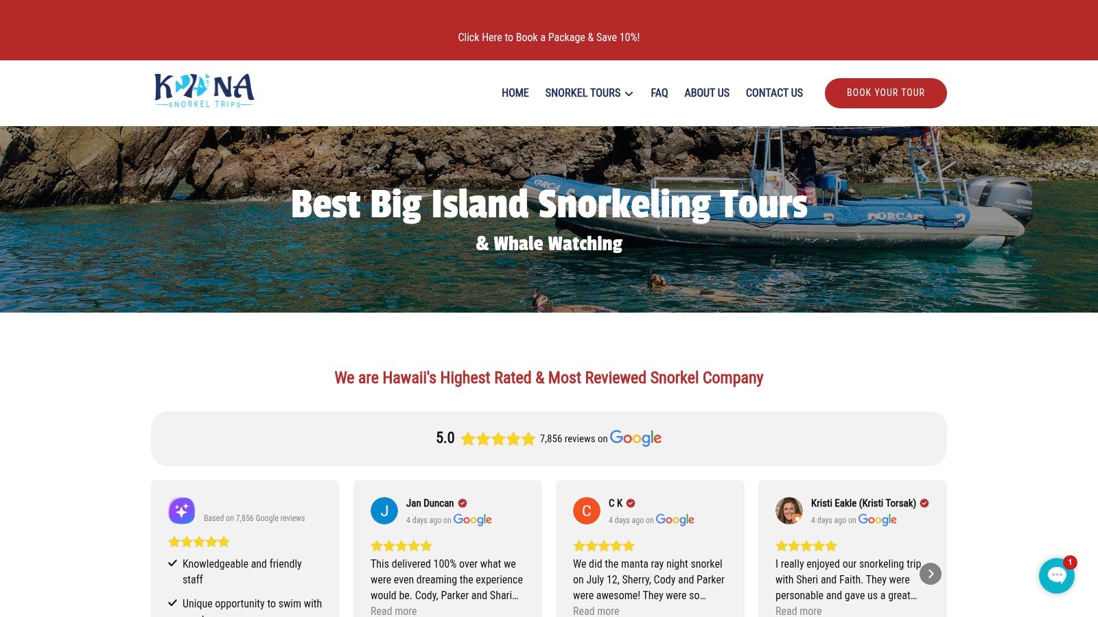 Big Island Snorkeling Tours | Kona Snorkel Trips