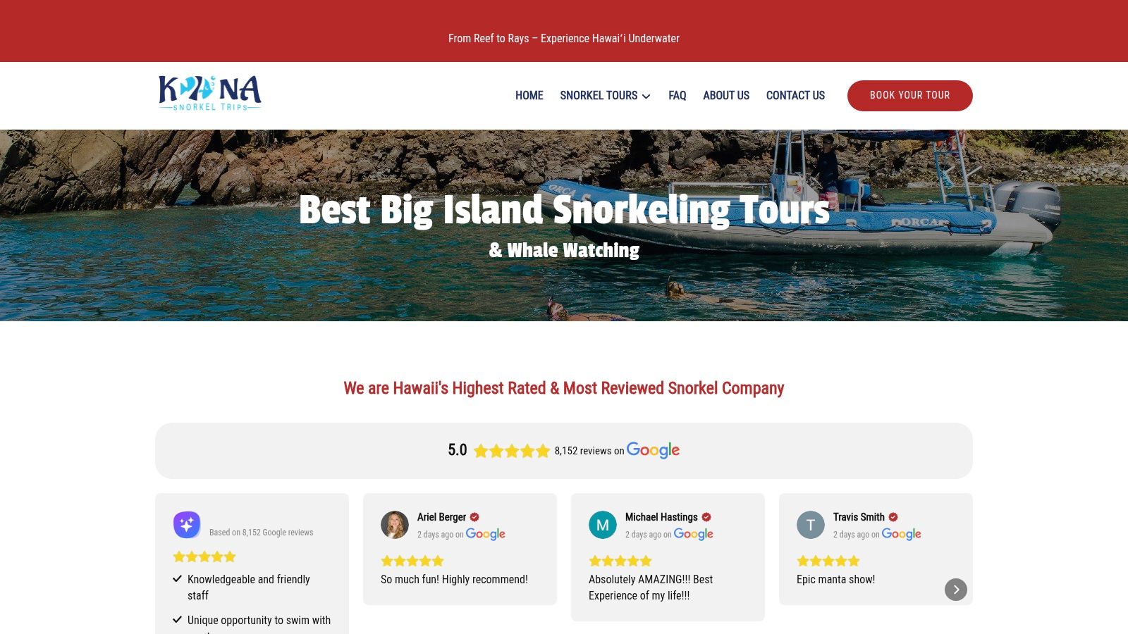 Kona Snorkel Trips