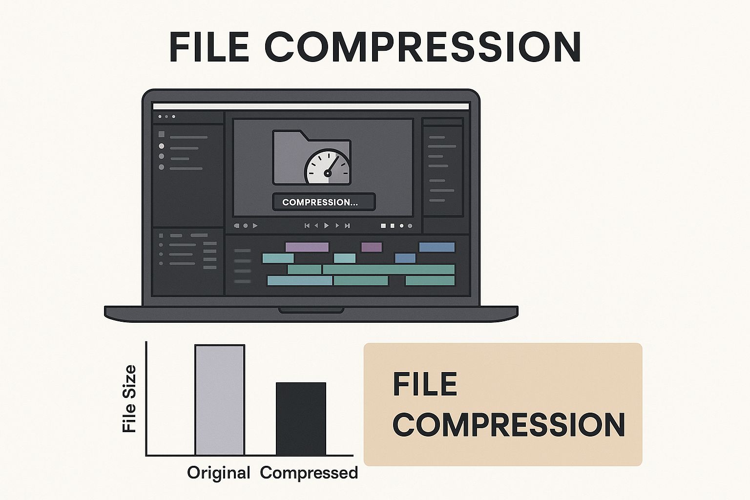 Infographic about how to share large video files