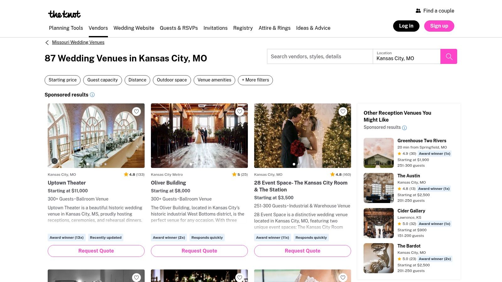 The Knot — Kansas City, MO Wedding Venues