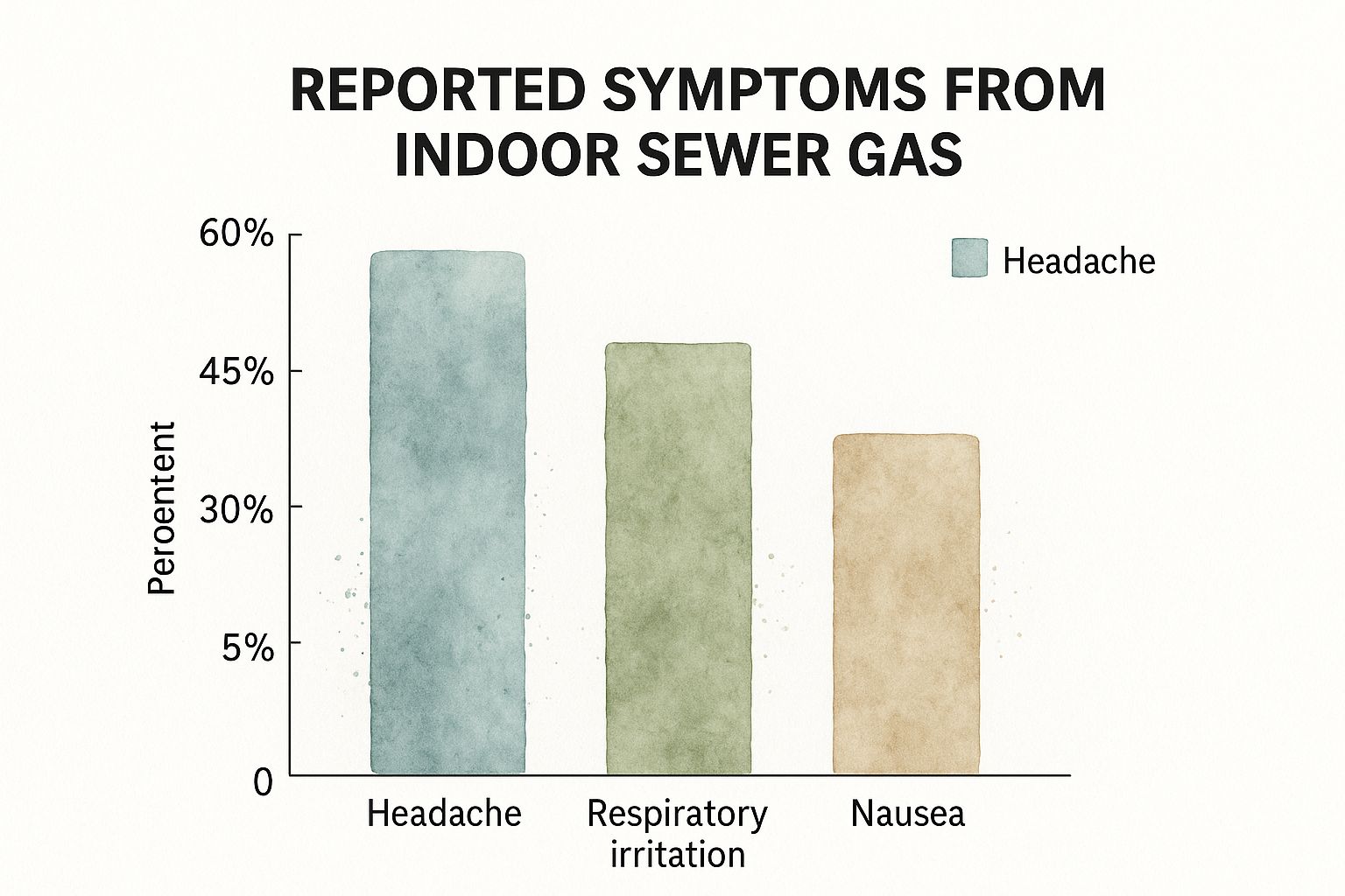Infographic about sewer smell in house