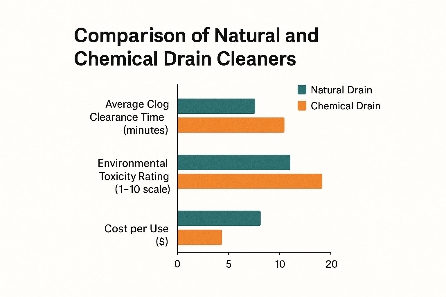 Infographic about natural drain cleaner