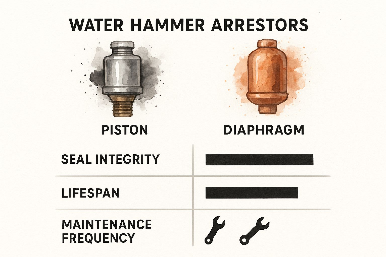 Infographic about what is water hammer arrestor