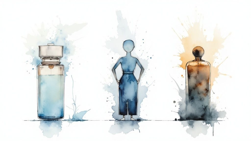 Various water filtration systems displayed in a modern kitchen setting.