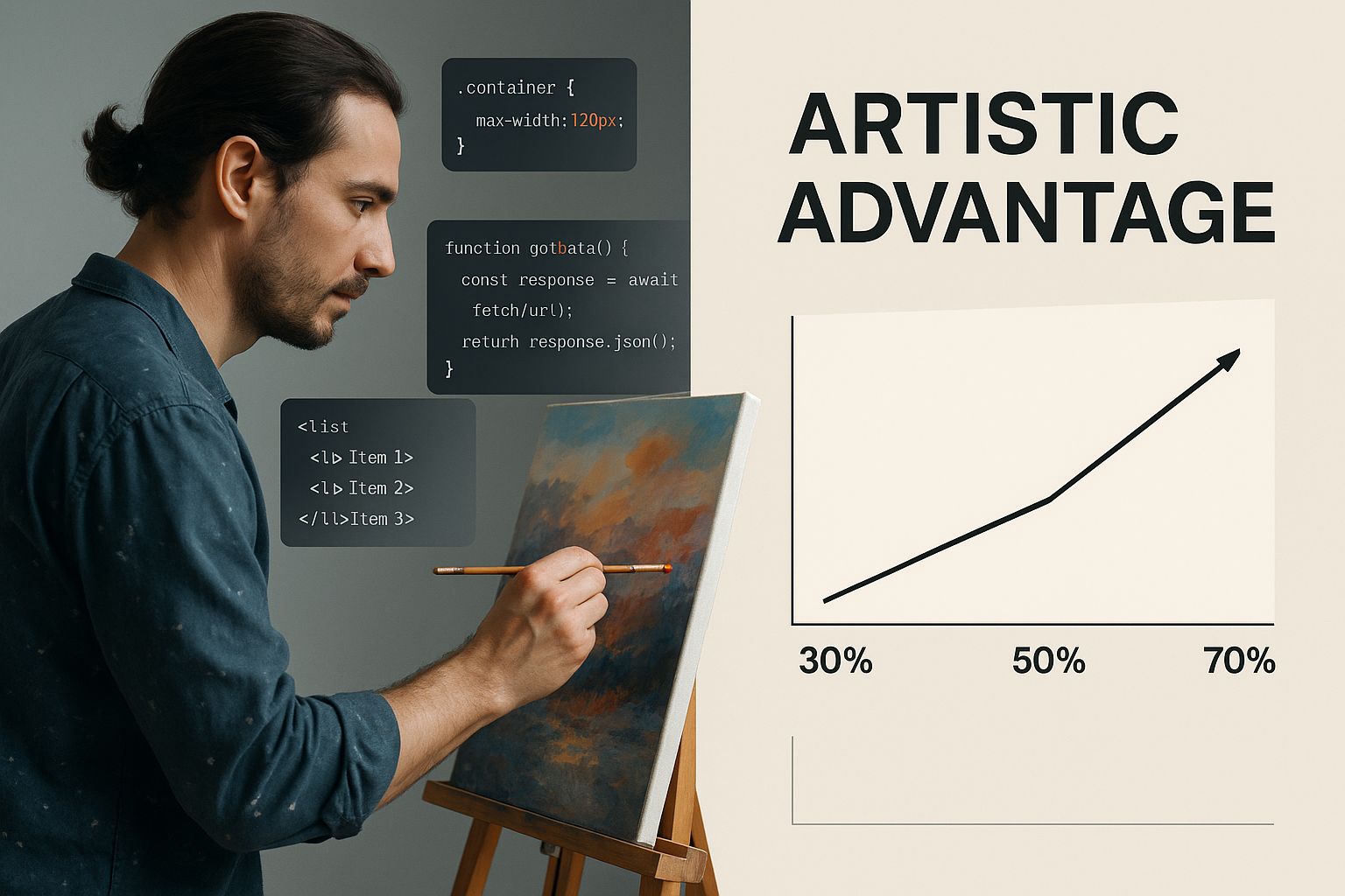 Infographic about coding for artists