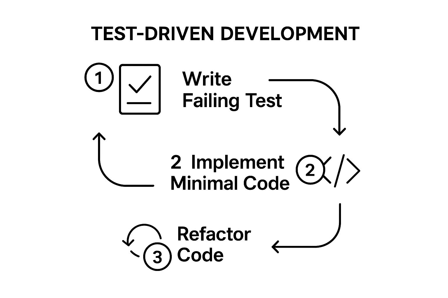 Infographic showing key data about Test-Driven Development (TDD)