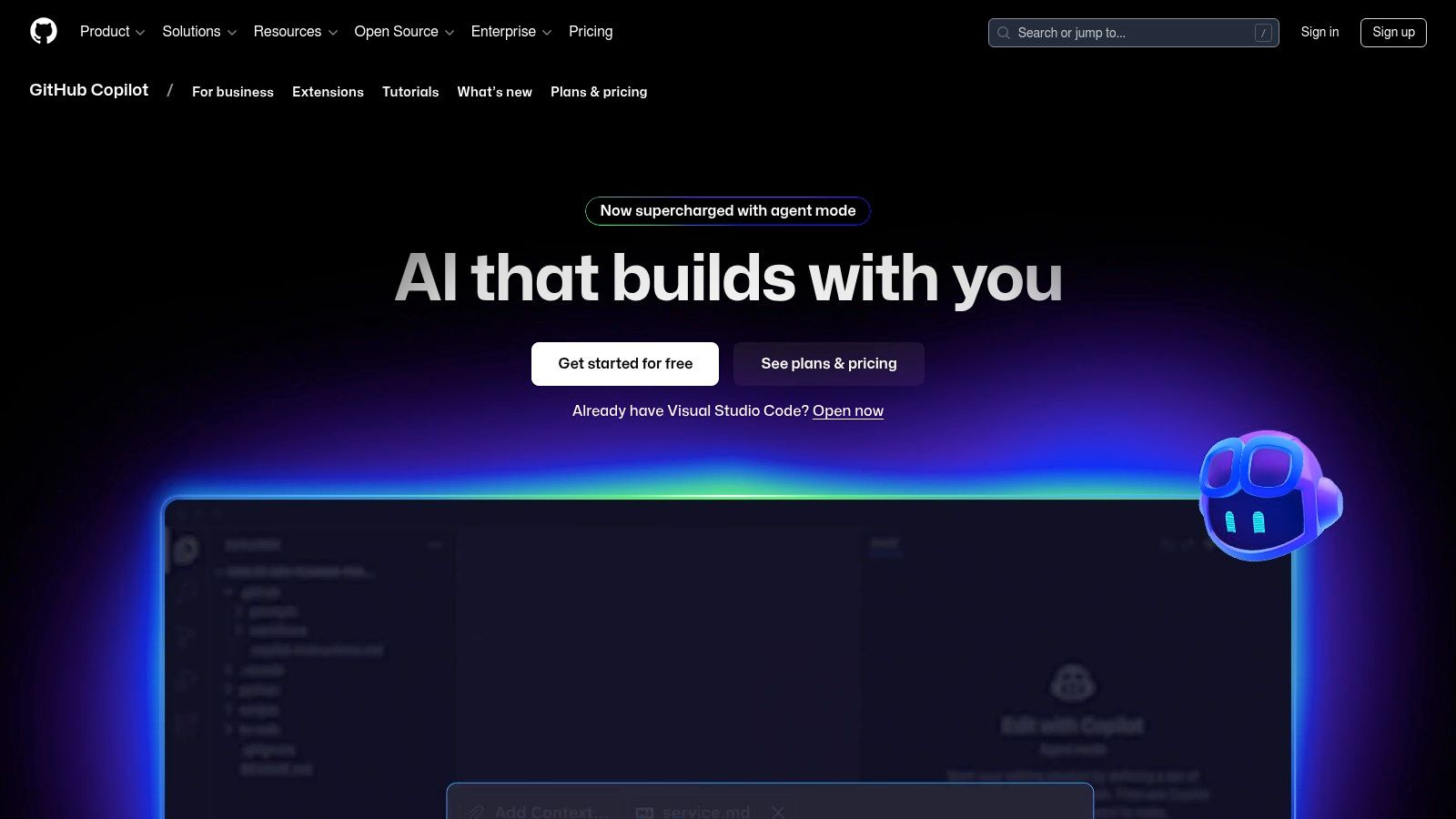 GitHub Copilot in action within a code editor