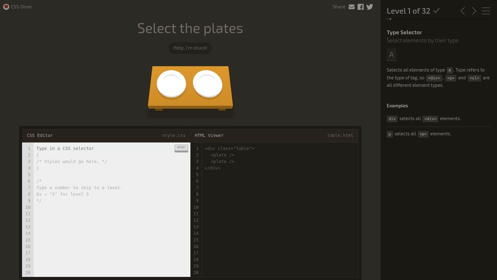 CSS Diner