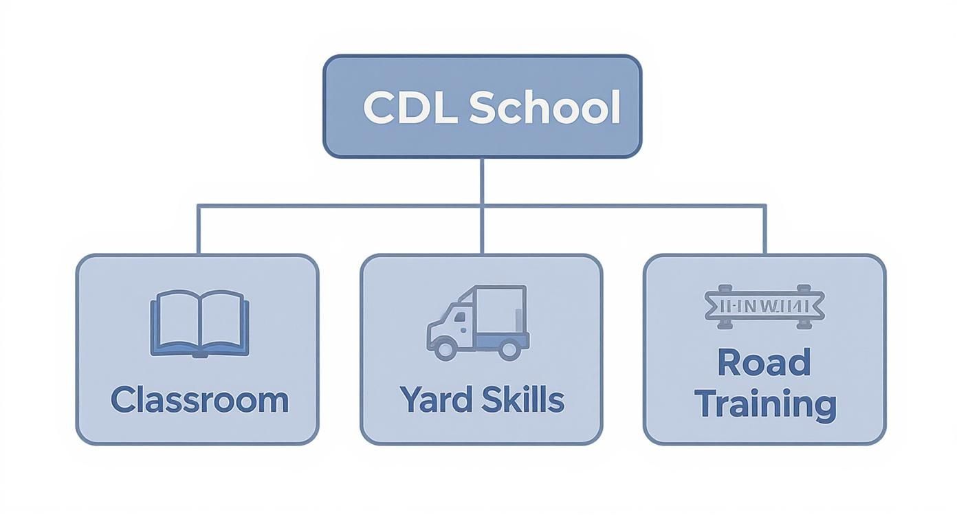Infographic about cdl class a training programs